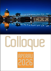 Affiche du colloque APERAU 2026 UT2J